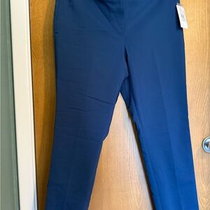 Chaus Blue Straight Leg Pants Professional Tailored Fit